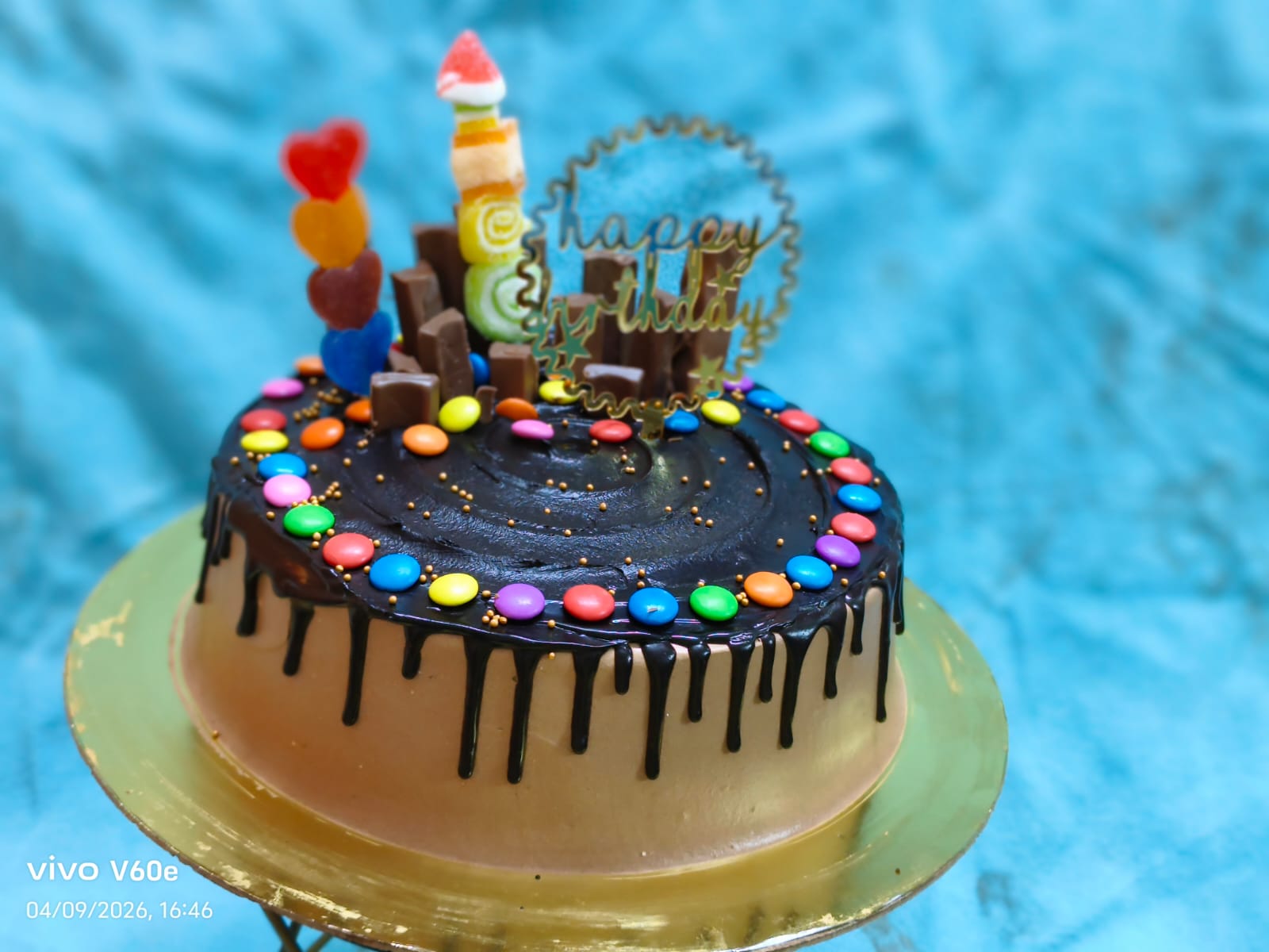 Colourful birthday celebration cake on dessert table — birthday cakes in Hyderabad